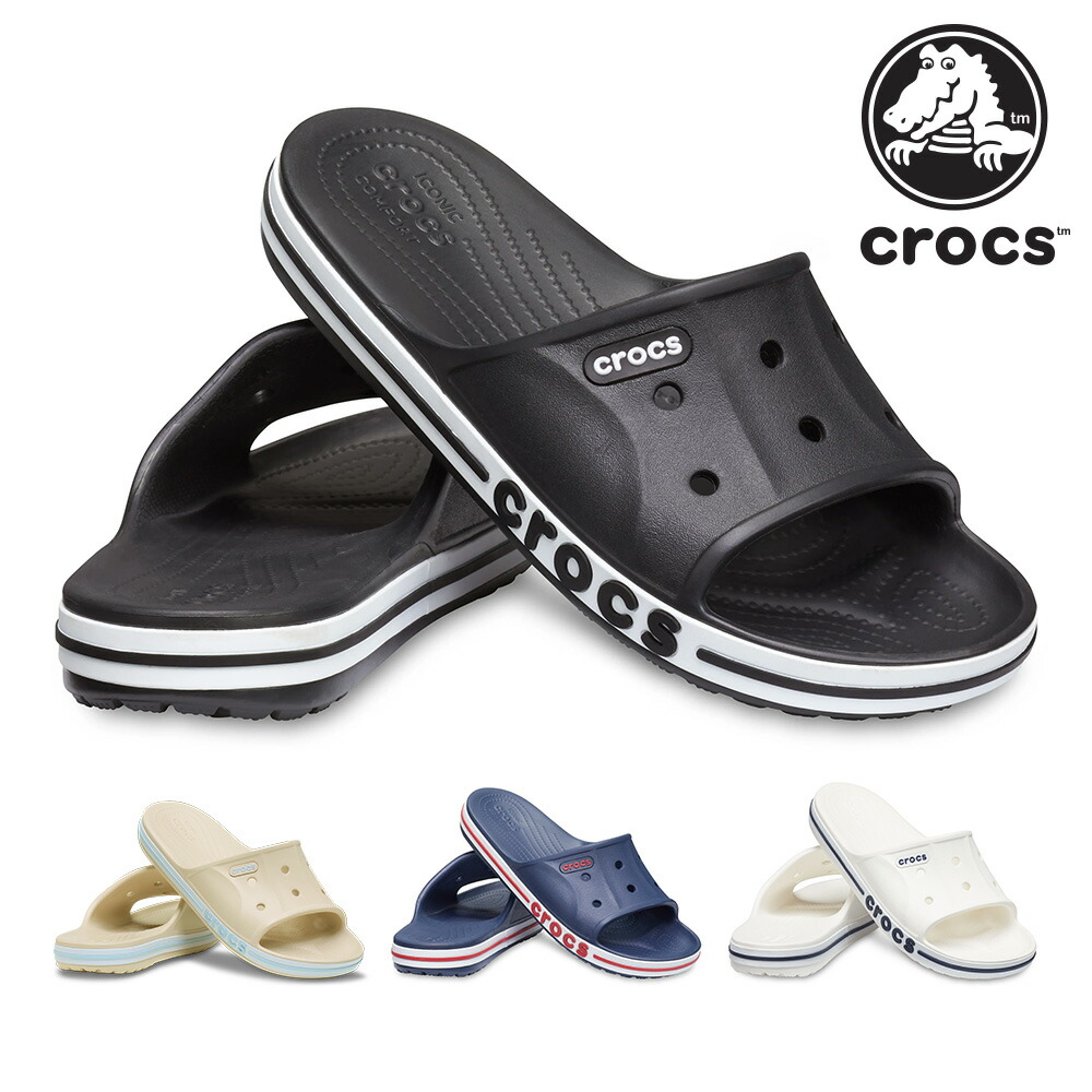 【楽天市場】【ランキング受賞】 クロックス サンダル メンズ レディース バヤバンド スライド 205392 crocs BAYABAND ...