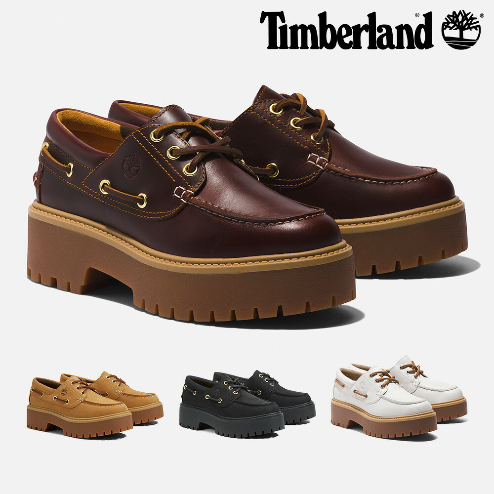 【百貨店大売り出し】 【全国貨物輸送無料】 Timberland ブーツ レディース 石ころ表どおり スリーアイ A2QDM A6AUS A6AVE001 A64F4 ティンバーランド Stone Street 3 Eyes 甲板シューズ 厚底