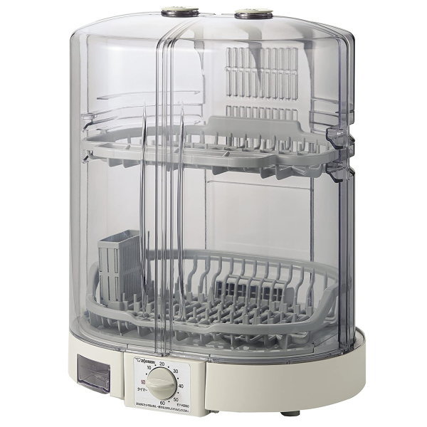 ZOJIRUSHI  象印 食器かわき切る器 2座標軸合わせる上かご 省間隔文字 たて型 5人分 食器かご EY-KB50-HA 薄墨色 EY-KB50 EYKB50HA