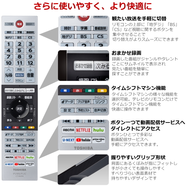 【楽天市場】TOSHIBA 液晶テレビ TV REGZA 32型 ハイビジョン AndroidTV OS搭載 Netflix YouTube