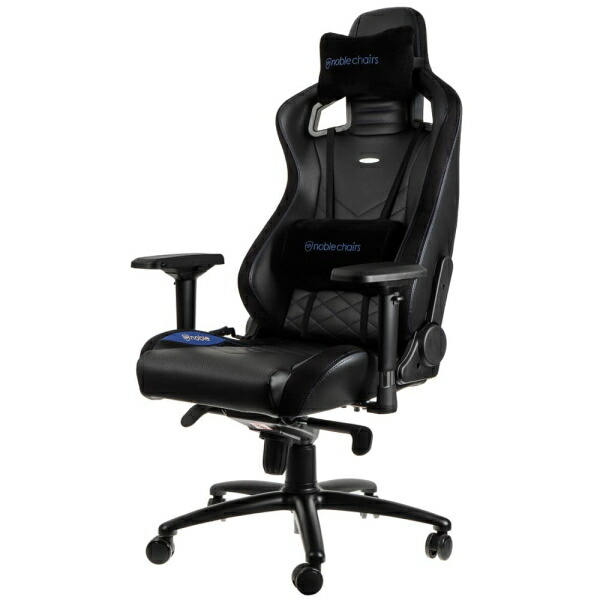 ゲーミングチェア noblechairs EPIC 青み アーキサイト NBL-PU-BLU-003 アームレスト 耐荷重120kg 軽銀原材料 貨物輸送無料