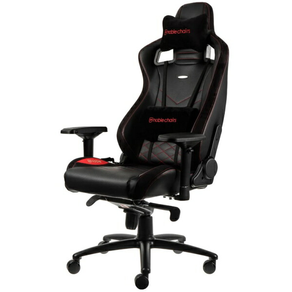 ゲーミングチェア noblechairs EPIC 赤いこと アーキサイト NBL-PU-RED-003 アームレスト 耐荷重120kg 軽銀原材料 貨物輸送無料 NBLPURED003