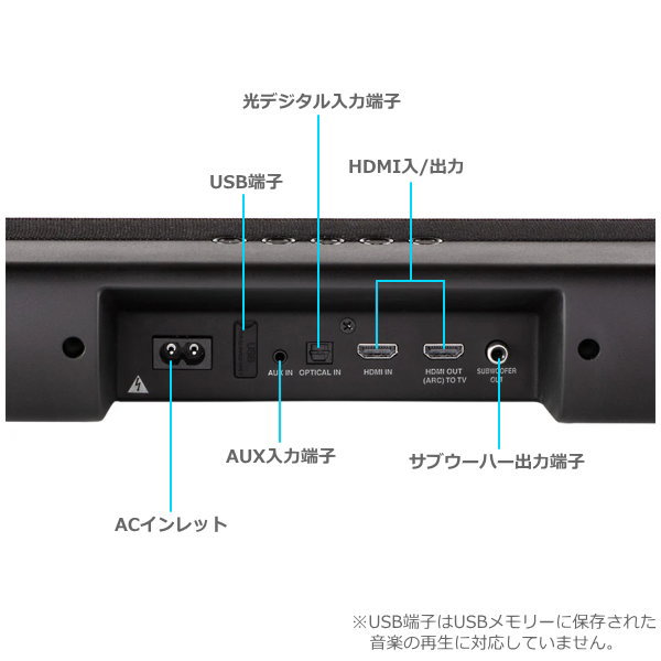 市場 DENON Virtual:X DTS Bluetooth 対応 サブウーハー内蔵サウンドバー スピーカー 2.1chフロントサラウンドシステム