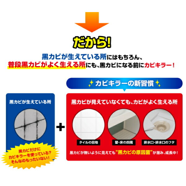 カビキラー 特大サイズ 3本パック 5分で根に効く 1000g 1000g×2 Johnson ScJohnsn お風呂 カビ取り カビ取り剤 カビ対策  ジョンソン 本体 詰替 黒カビ 最大75％オフ！ 3本パック