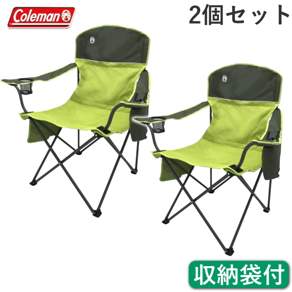 消費税無し 2個セットColeman QUAD CHAIR コールマン チェア 丈夫な耐