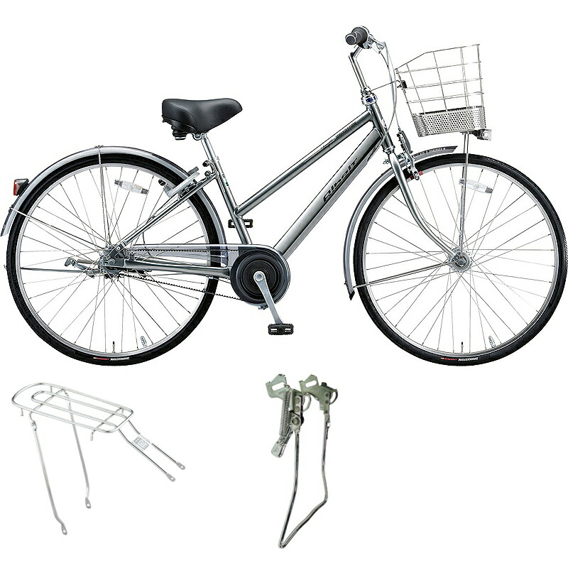防犯登録付き オーパス 通勤用 送料無料 ブリヂストン 自転車 リヤキャリア 両立スタンド仕様 アルベルトロイヤル Ar65st ラレー Mスパークルシルバー 年モデル 完全組立済自転車 自転車のトライ 防犯登録付き 当店で登録して発送します