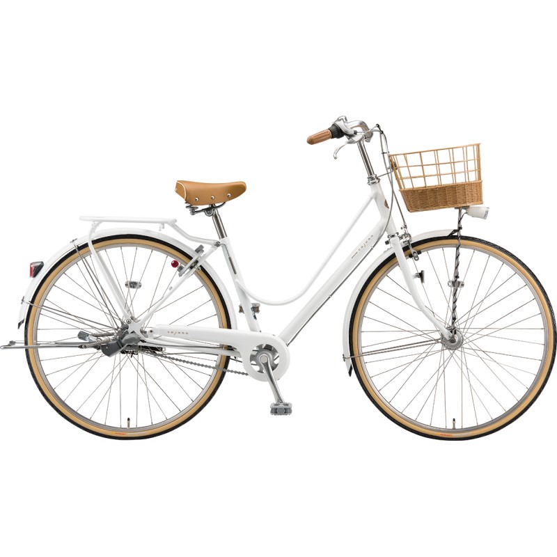 防犯登録付き ブリヂストン シティ自転車 カジュナ デラックス(チェーン) CS6T2 P.Xピユアホワイト
