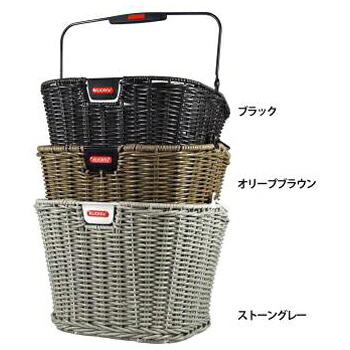 【メーカー純正品】【正規代理店品】RIXEN&KAUL(リクセン&カウル) KF896 ストラクチャーレトロ フロントバスケット オリーブブラウン 【自転車用品】｜自転車のトライ