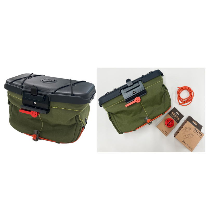 【ROUTEWERKS】ルートワークス　ハンドルバーバッグ　オリーブ31.8 ROUTEWERKS】ルートワークス ハンドルバーバッグ オリーブ31.8