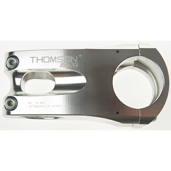 【製造会社純然たる品】【定め事代わりになる店品】THOMSON(トムソン) MTB STEM X4 31.8 50粍 0°SILVER 【銀輪装置】
