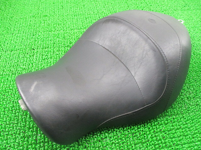 XL883Lシートハーレー純正バイク部品破れ無し品薄希少品ローリーチソロシート07～スポーツスター車検Genuine【中古】 25