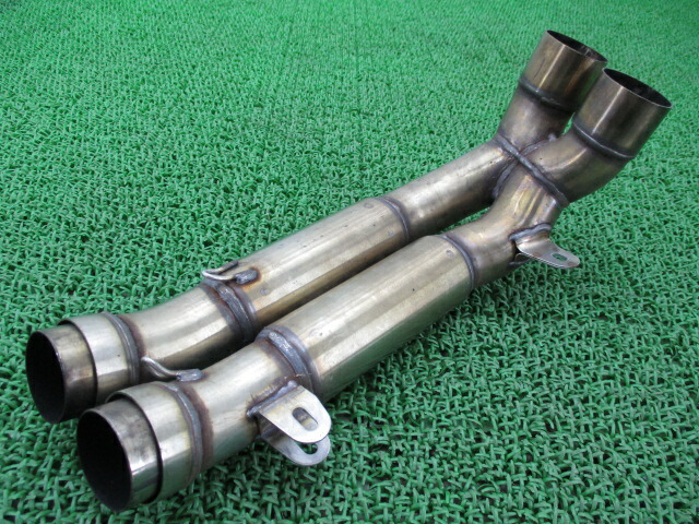 916エキパイマフラードゥカティ純正バイク部品コケキズ無し品薄希少品中間パイプ車検Genuine【中古】 95