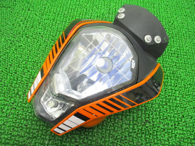 125デューク ヘッドライト KTM 純正 バイク 部品 割れ欠け無し 品薄 希少品 フロントマスク 200デューク 車検 Genuine 【中古】 35 13,912円