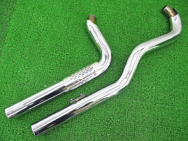 ハーレーFXCWC1580マフラー5HD1JK51X9Y036***社外バイク部品スチールスーパートラップサイドスワイプコケキズ無し【中古】 68|ティーエスパーツ 店
