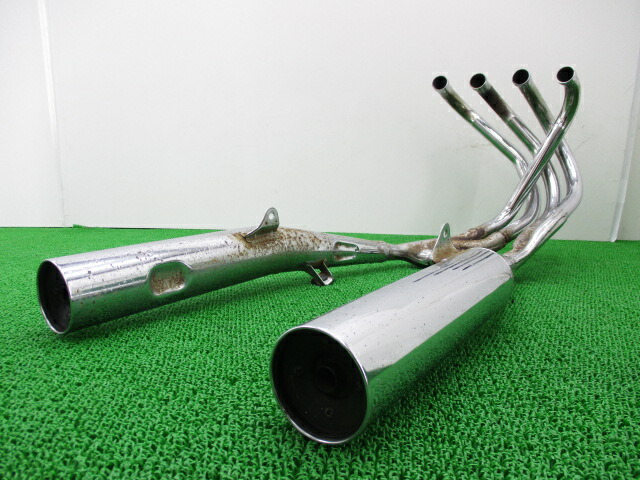 HONDA CBX400F 社外ショート菅マフラー黒 中古 楽天市場】CBX400F ショート管 マフラー ブラック NC07 黒 HONDA