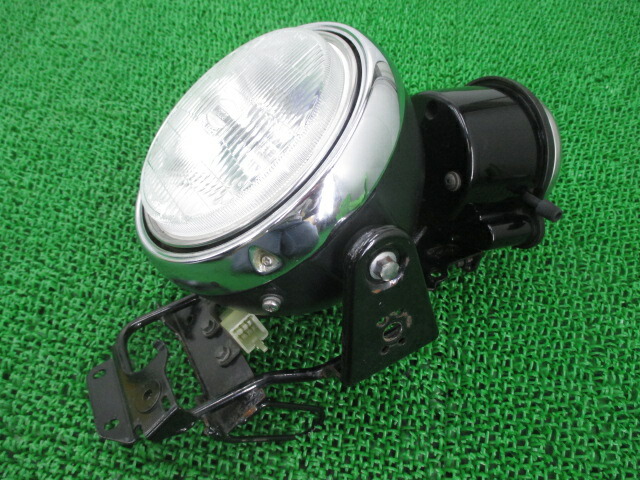 250TR ヘッドライト カワサキ 純正 バイク 部品 コケキズ無し 割れ欠け無し メーター ステー付き 車検 Genuine 【中古】 Ed