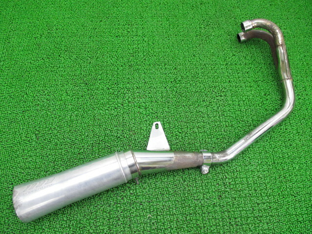 グラストラッカーマフラー社外バイク部品NJ47Aアルミスチールスーパートラップ4インチメガホン機能的問題なし【中古】 1 26,520円