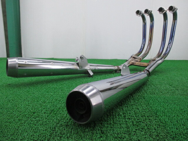 ゼファー750 マフラー カワサキ 純正 バイク 部品 ZR750C K477 M043 綺麗な焼き色 まるでチタン フルエキ 車検 Genuine 【中古】