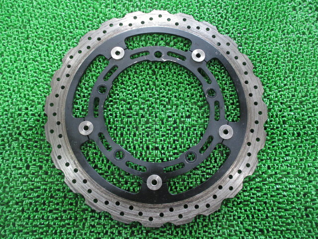 NINJA250 フロントブレーキディスク カワサキ 純正 バイク 部品 EX250P EX250Y Z250 NINJA400・Z400 EX400G・EX400L 車検 Genuine 【中古】 kM
