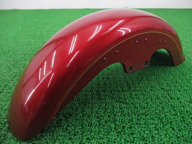 FLSTF1340フロントフェンダー赤Mハーレー純正バイク部品ファットボーイEVOコケキズなしそのまま使える凹み・歪みなし修復素材に車検Genuine【中古】 19,738円
