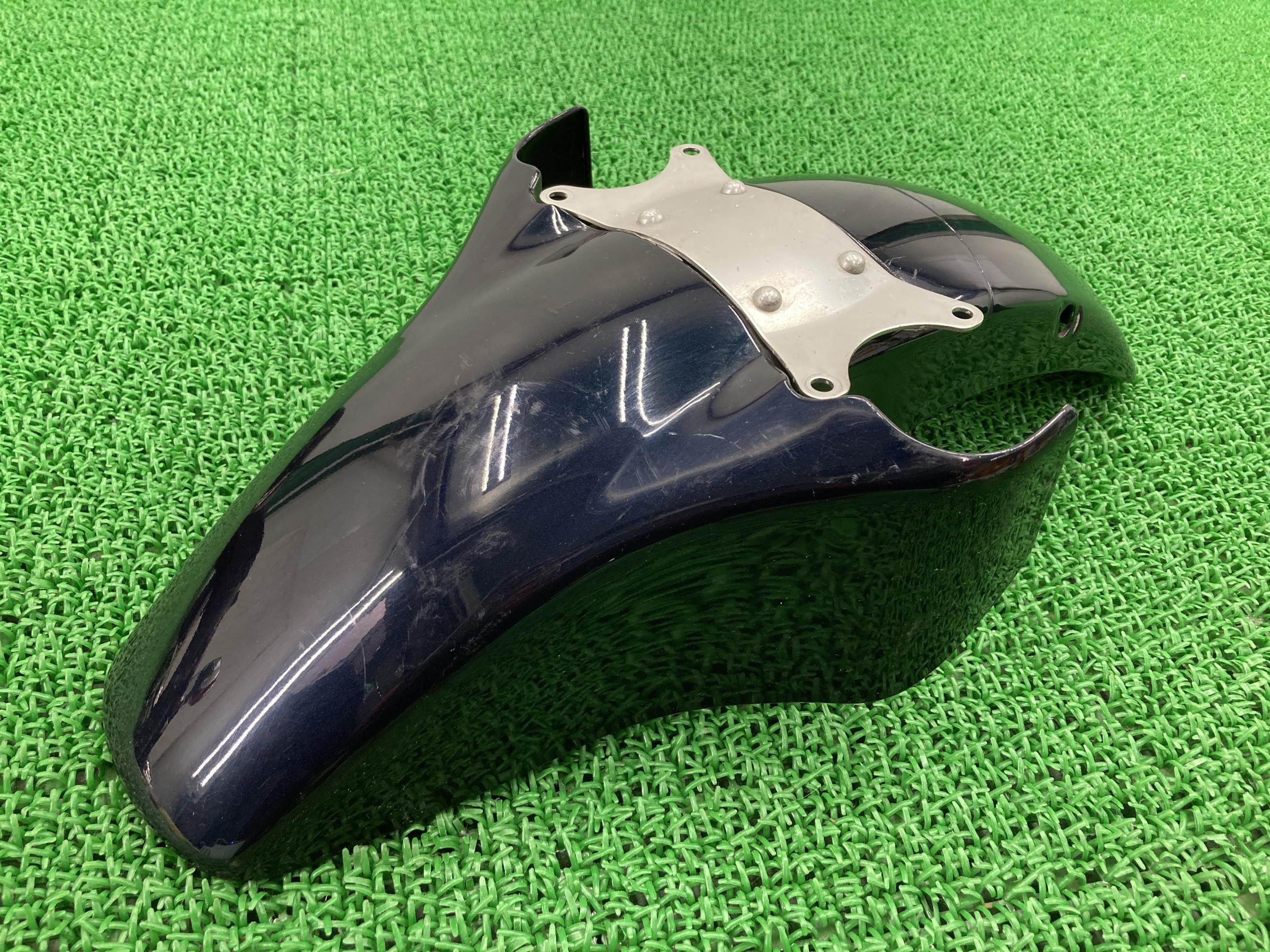 TZR250フロントフェンダー紺Mヤマハ純正バイク部品希少コケキズなしペイント素材に車検Genuine【中古】|ティーエスパーツ 店