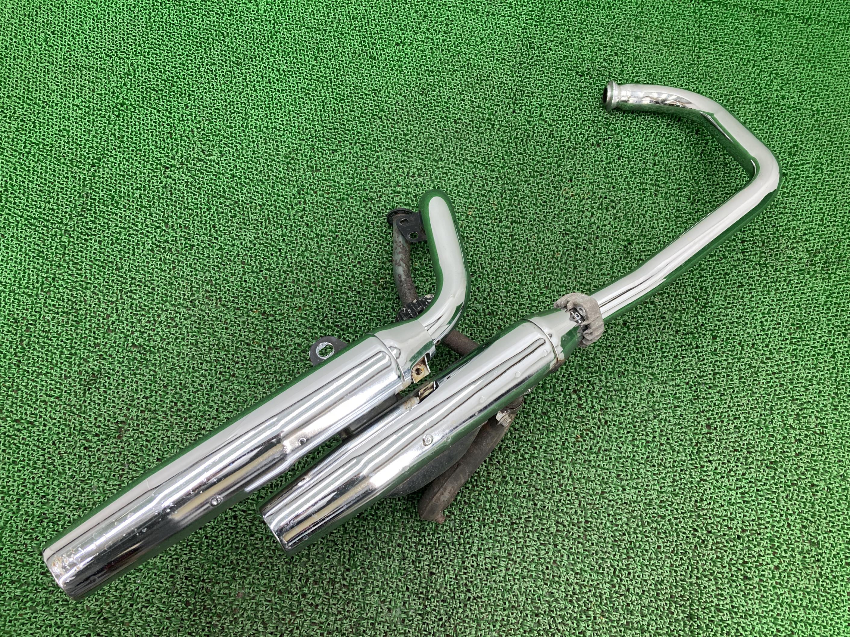 ビラーゴ250 ショートドラッグパイプマフラー XV250 部品屋k&w 3DM ビラーゴ250 ショートドラッグパイプマフラー XV250 部品屋k&w