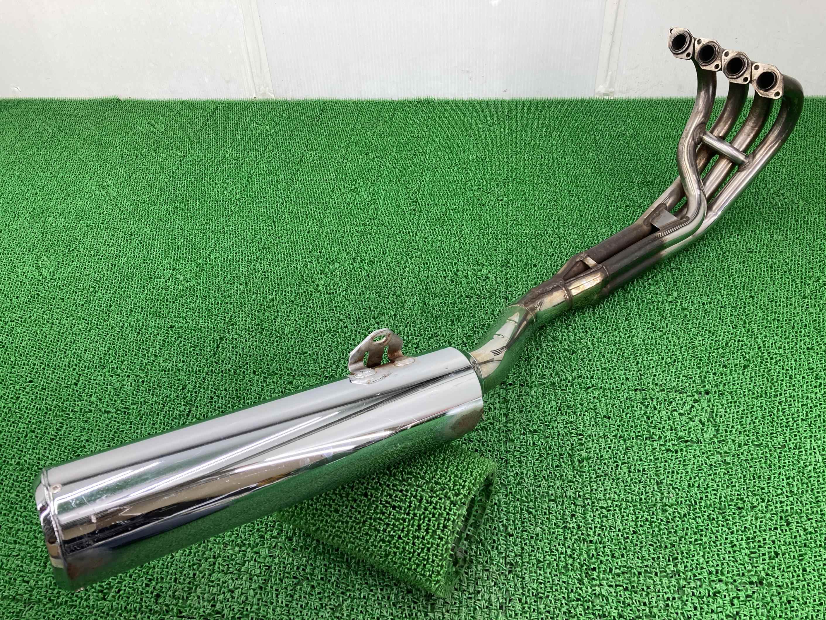 バリオスII マフラー カワサキ 純正 バイク 部品 ZR250B 穴あき無し 機能的問題なし そのまま使える GSX250FX 車検 Genuine 【中古】