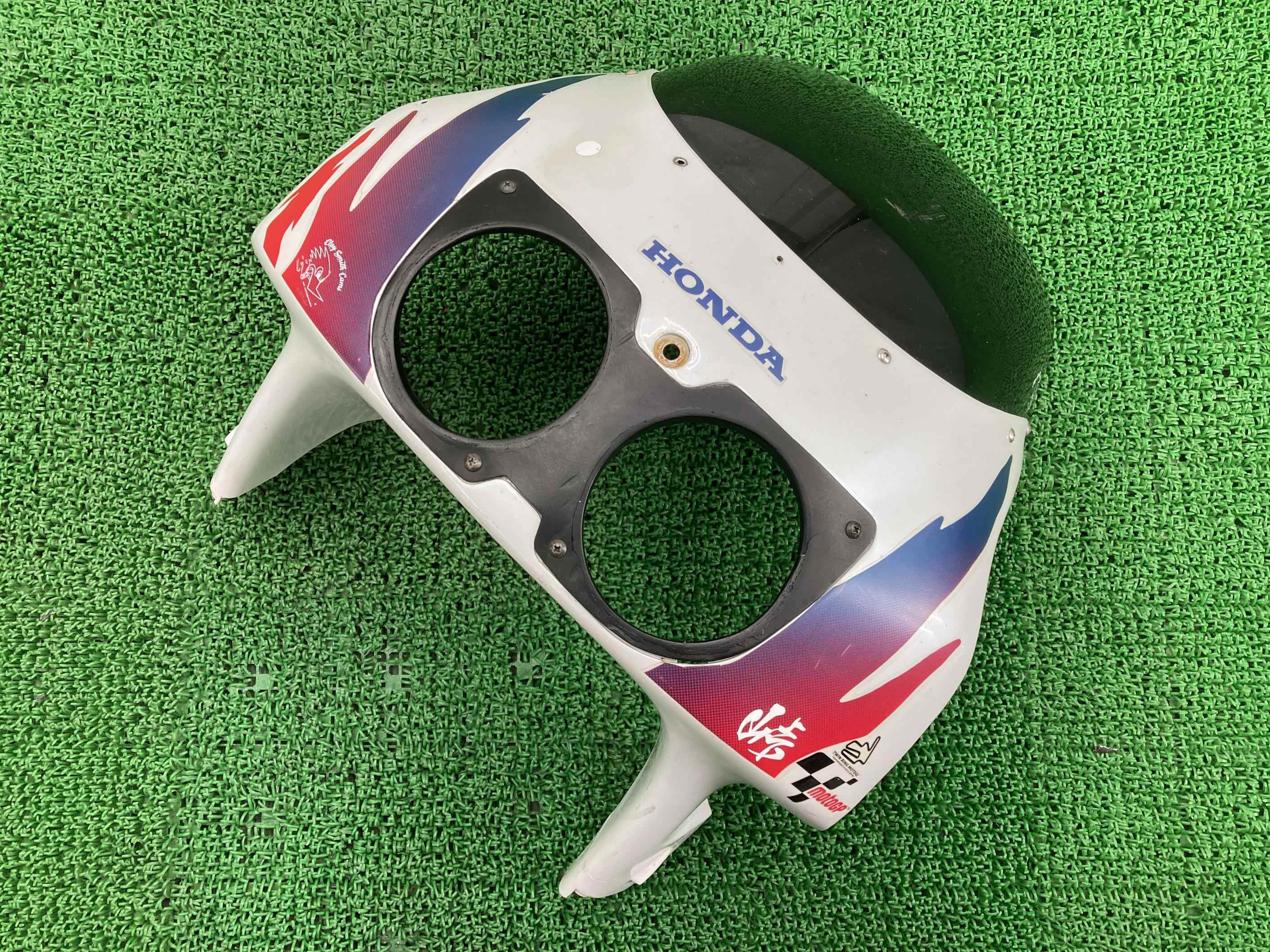 CBR400RR アッパーカウル 赤/白 ホンダ 純正 バイク 部品 NC29 修復素材に ノーマル戻しに そのまま使える 車検 Genuine 【中古】