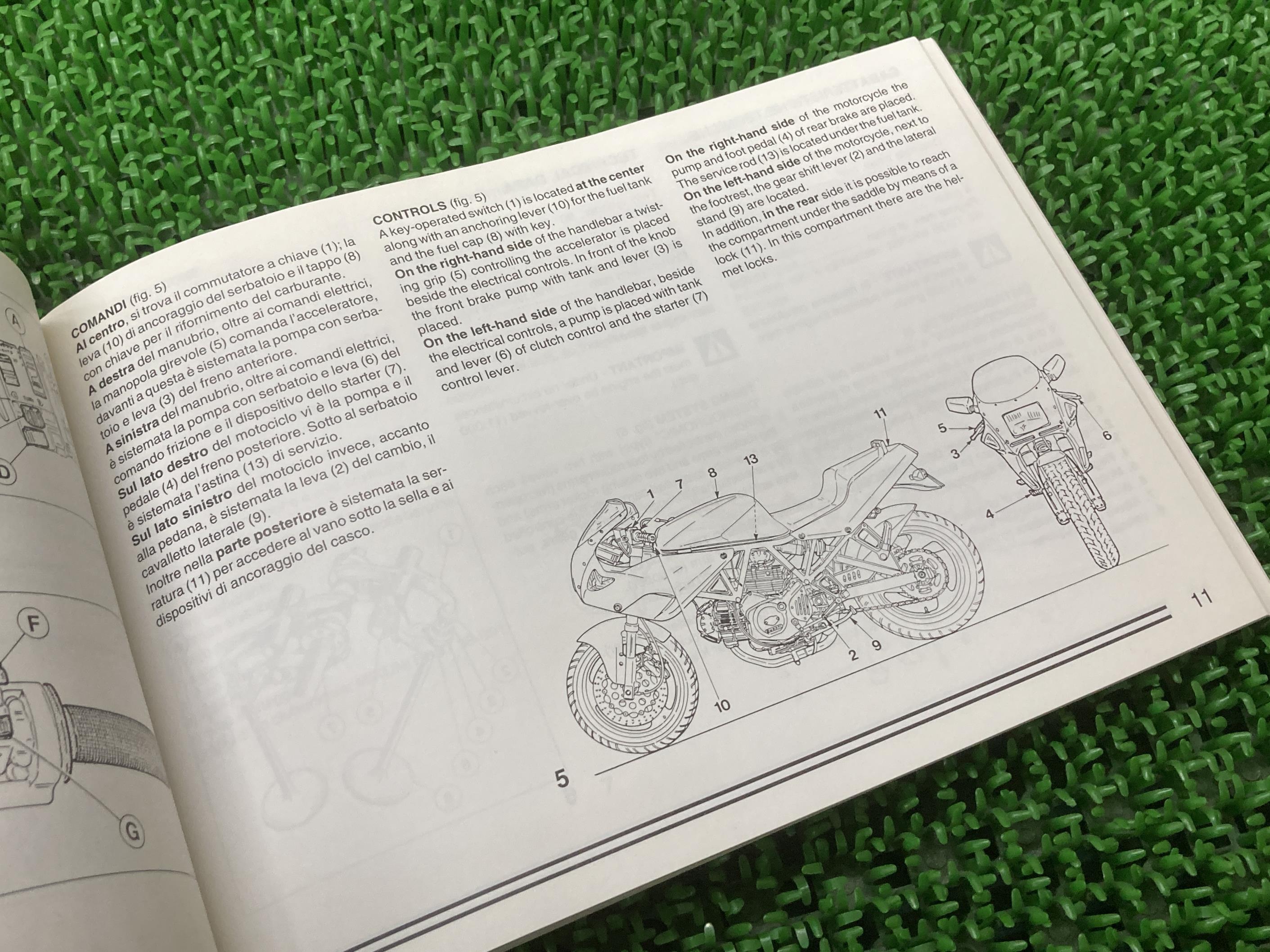 ドゥカティ 正規 バイク スーパースポーツ400 Ducati 配線図有り 取扱説明書 Supersport 整備書 車検 整備情報