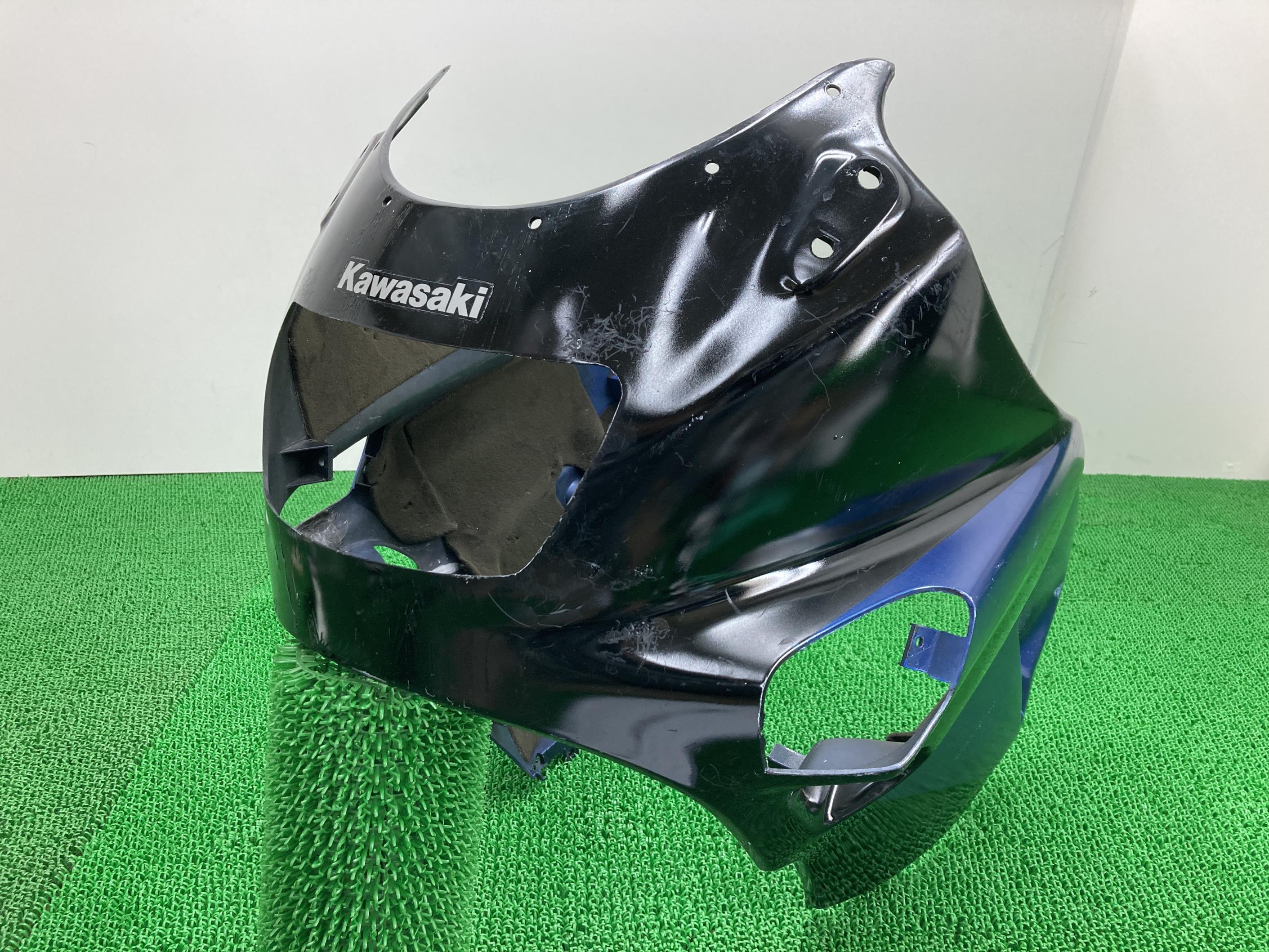 ZZ-R400 アッパーカウル 55028-1242 カワサキ 純正 バイク 部品 ZX400K ペイント素材に 割れ欠け無し 品薄 希少品 車検 Genuine 【中古】 Sb