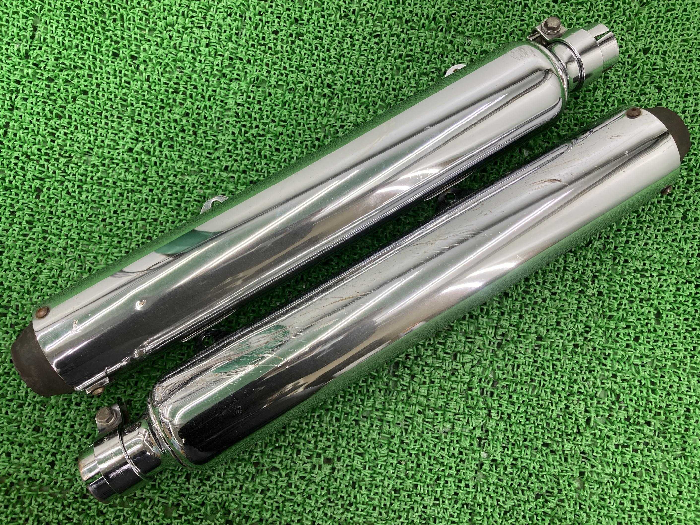 カーカー製FLSTC1340サイレンサーマフラー左右社外バイク部品左右出し独立管修復素材やカスタムにエボEVOKERKER【中古】