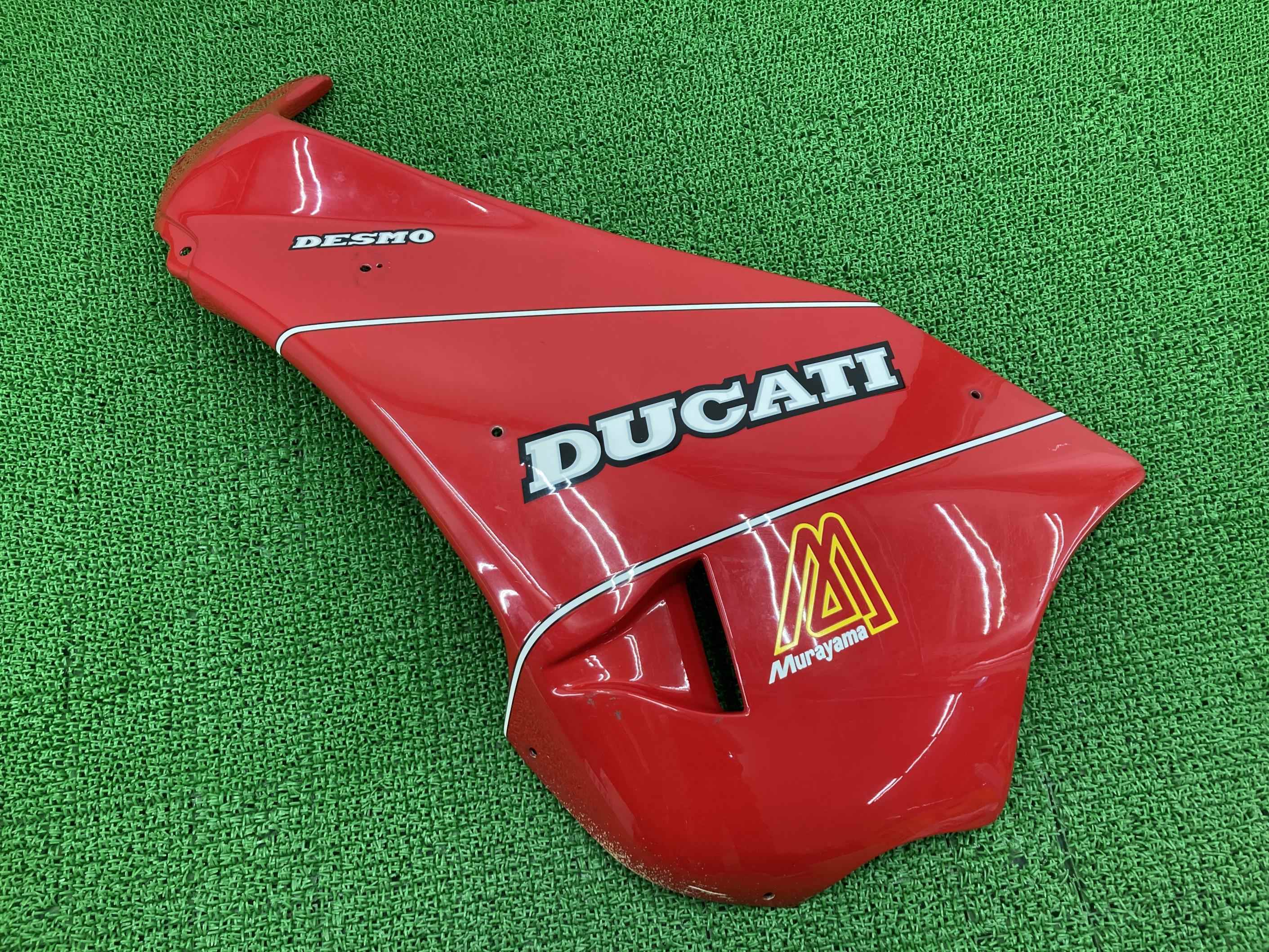 900SS サイドカウル 左 赤 ドゥカティ 純正 バイク 部品 88-90年 希少な前期 DESMO DUCATI 車検 Genuine 【中古】｜ティーエスパーツ　店