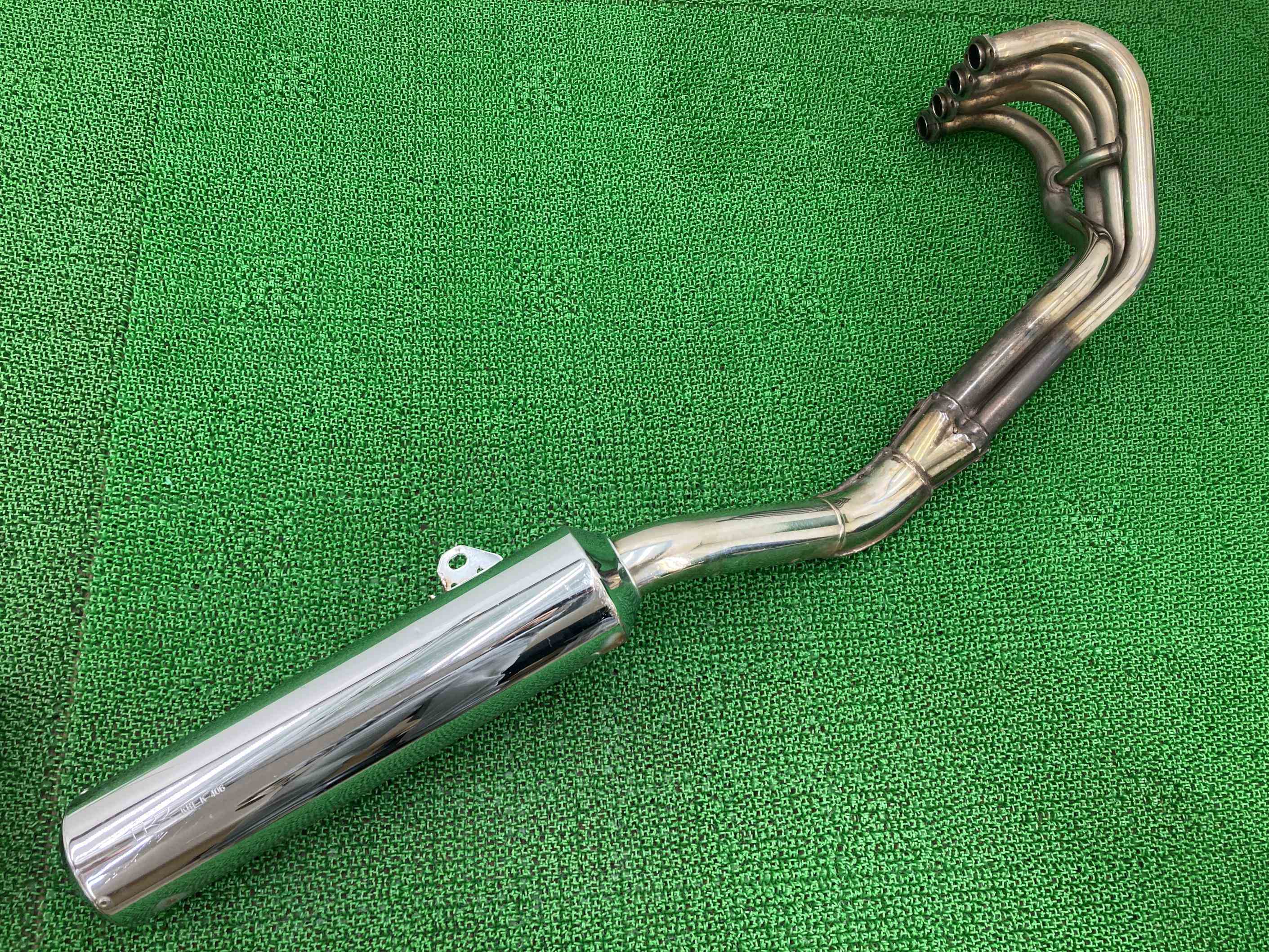 バリオス2 マフラー K406 カワサキ 純正 バイク 部品 ZR250B 後期 修復素材やカスタム素材に 品薄 希少品 車検 Genuine 【中古】 qV