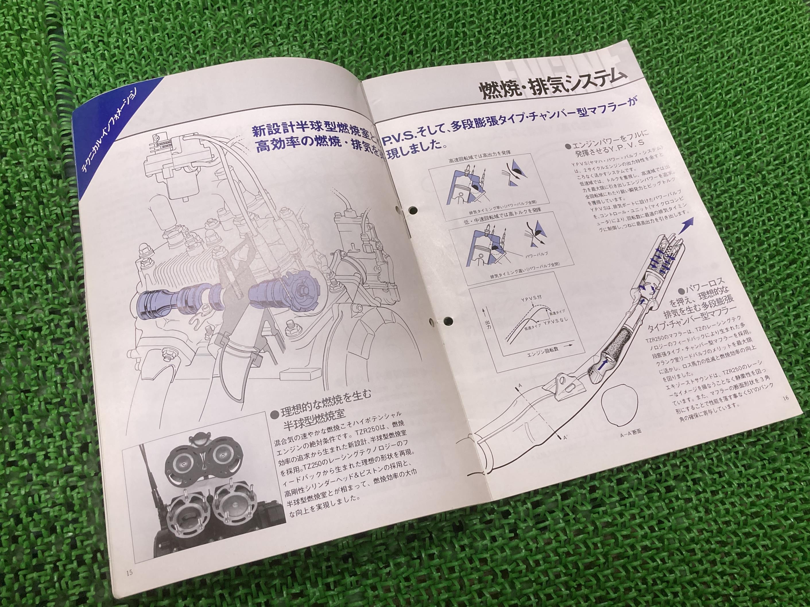 市場 TZR250 サービスマニュアル バイク 補足版 正規 1KT-000101〜 整備書 ヤマハ