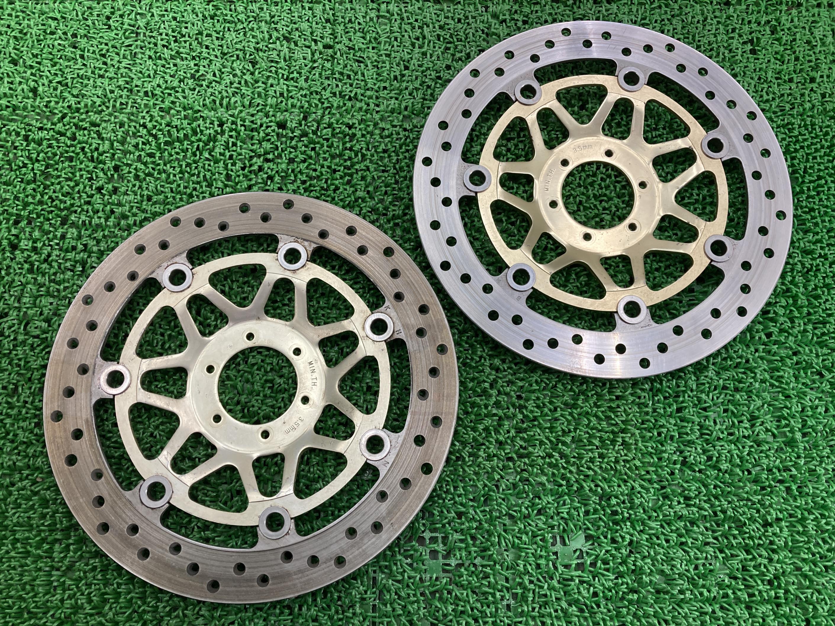 CB ドリルド2枚 フロントディスクローター/ブレーキCB400F