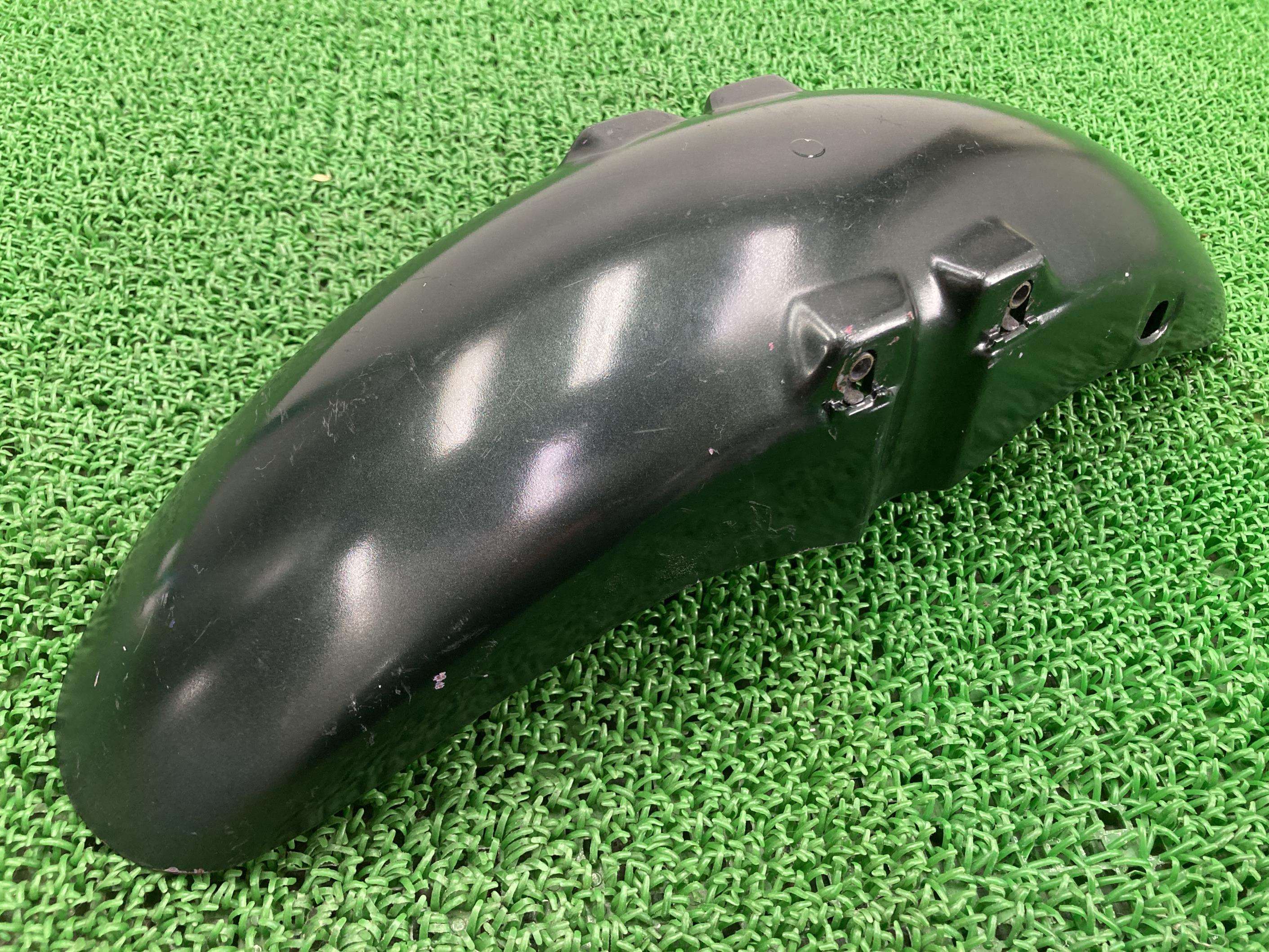 ジェイドフロントフェンダー緑ホンダ純正バイク部品MC23JADEコケキズ無し割れ欠け無し修復素材にペイント素材に車検Genuine【中古】