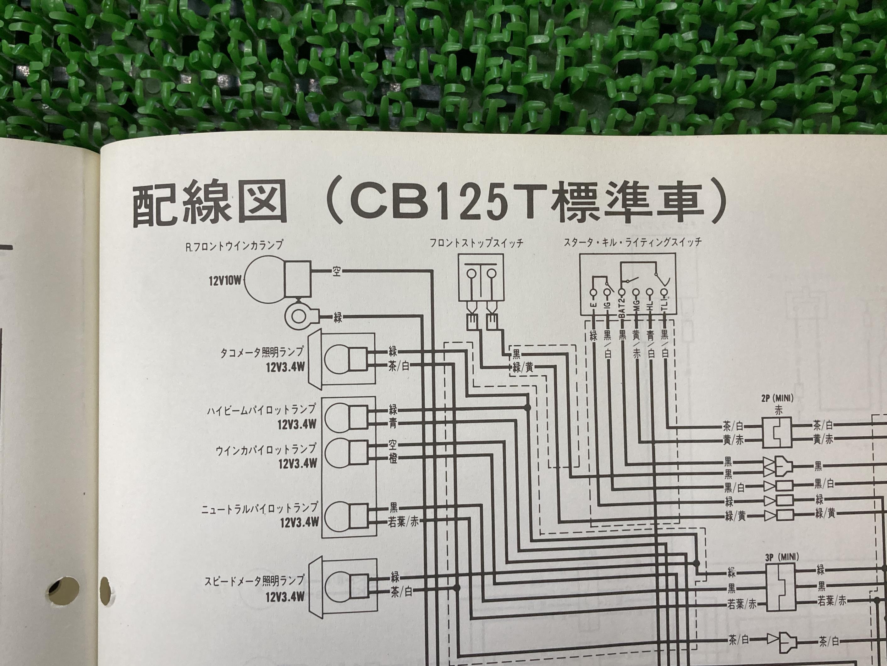 市場 Cb125t バイク 配線図有り 整備書 補足版 サービスマニュアル 正規 ホンダ