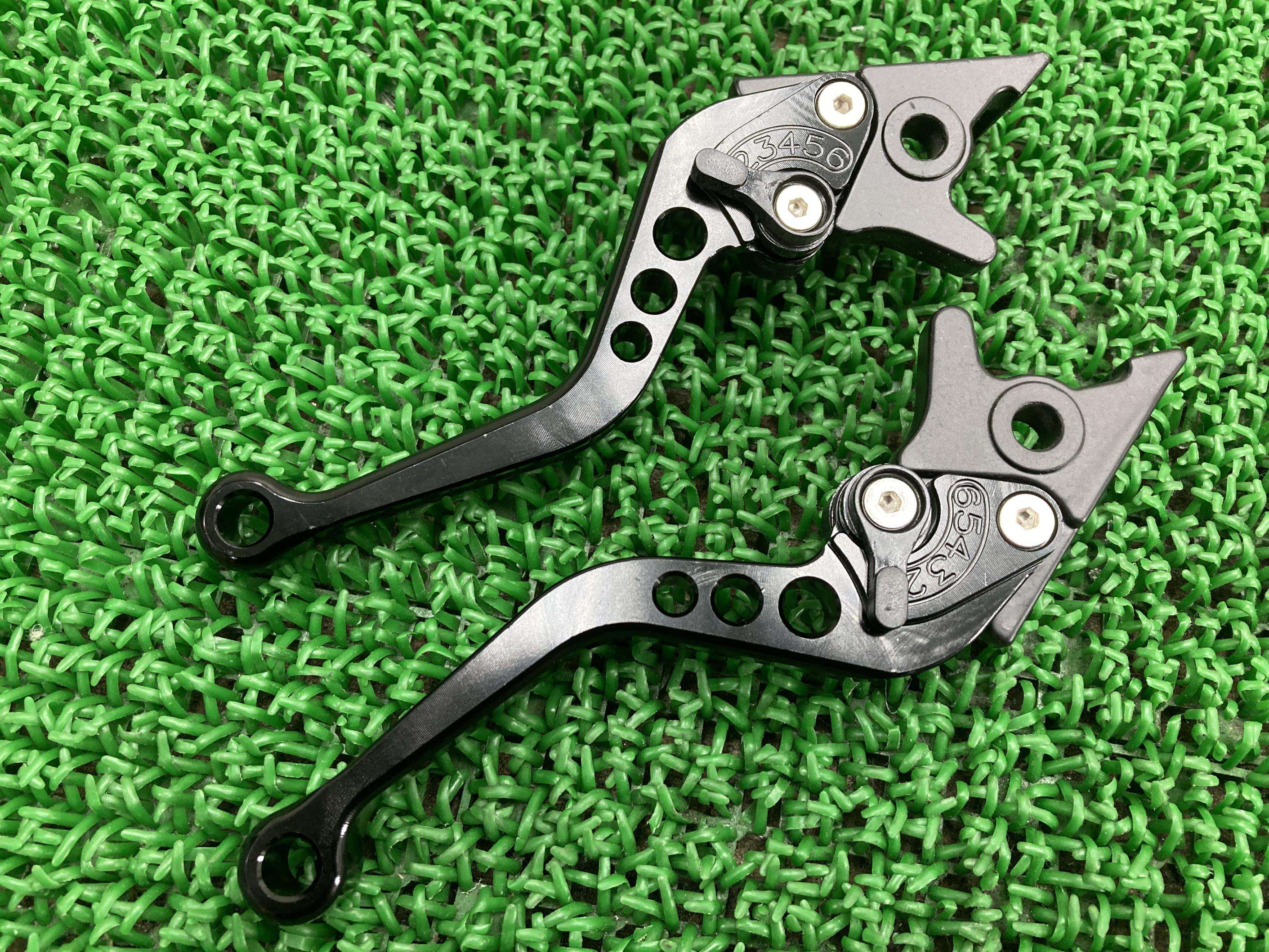 ADV150 レバー 左右 社外 バイク 部品 KF38 アルミビレットレバー ショート 曲がり無し コンディション良好 品薄 【中古】 Xa