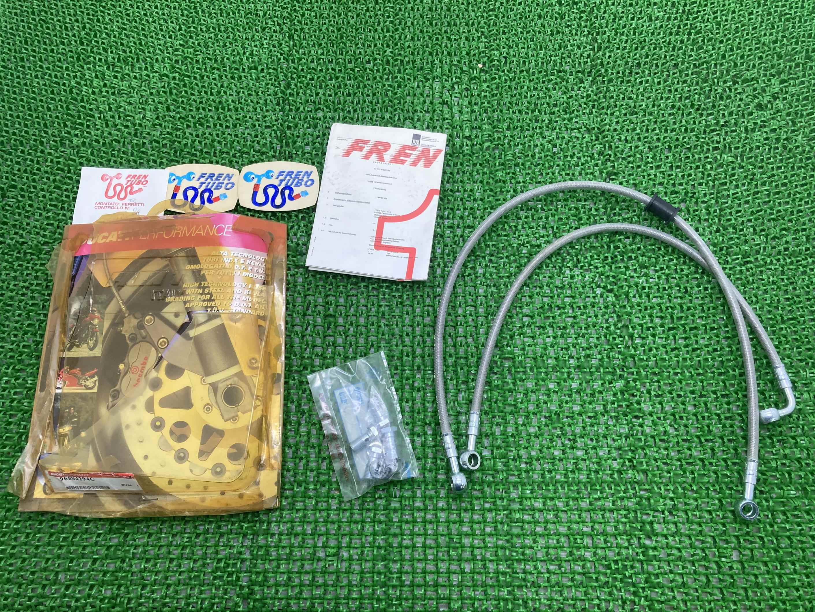 SS600 ブレーキホース 前後 在庫有 即納 ドゥカティ 純正 新品 バイク 部品 未使用品 FRENTUBO 長期保管品 修復素材に 車検 Genuine tB