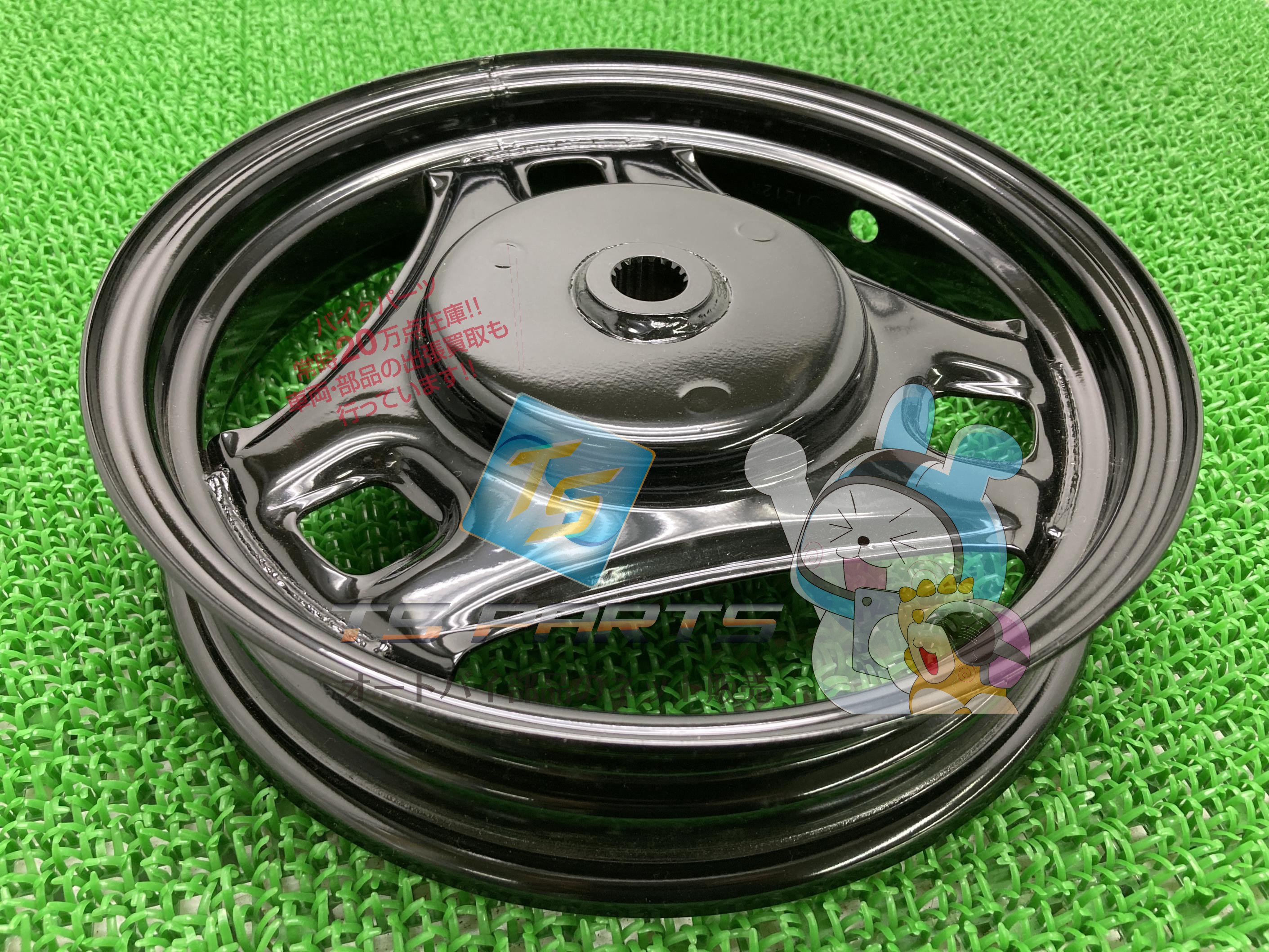 レッツII リアホイール 在庫有 即納 スズキ 純正 新品 バイク 部品 在庫有り 即納可 10X2.15 車検 Genuine 77|ティーエスパーツ 店