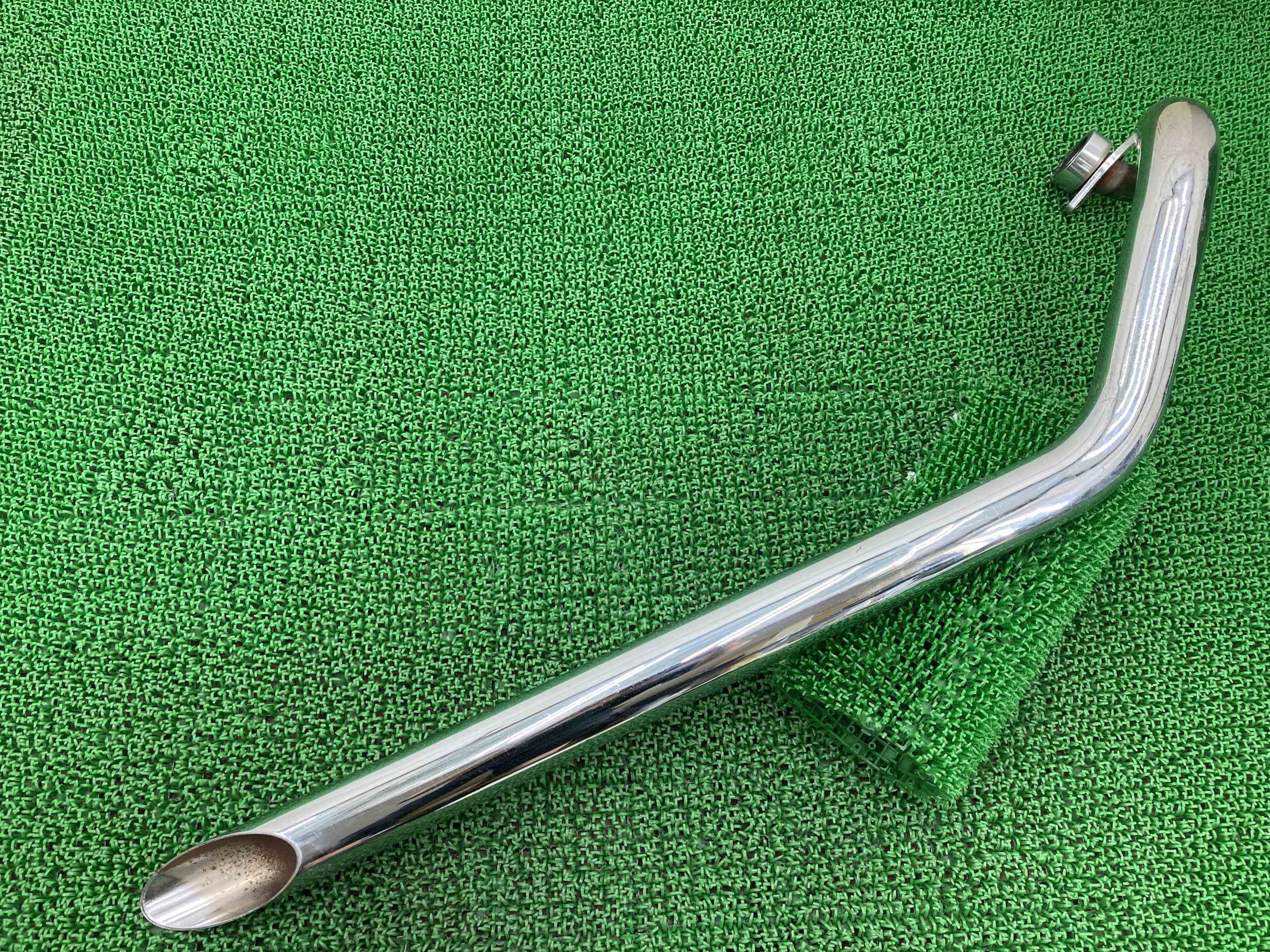 ドラッグスター1100マフラー前バンク社外バイク部品VP10JVP13Jステンドラッパイプマフラースラッシュカットカスタム素材に【中古】 23|ティーエスパーツ 店