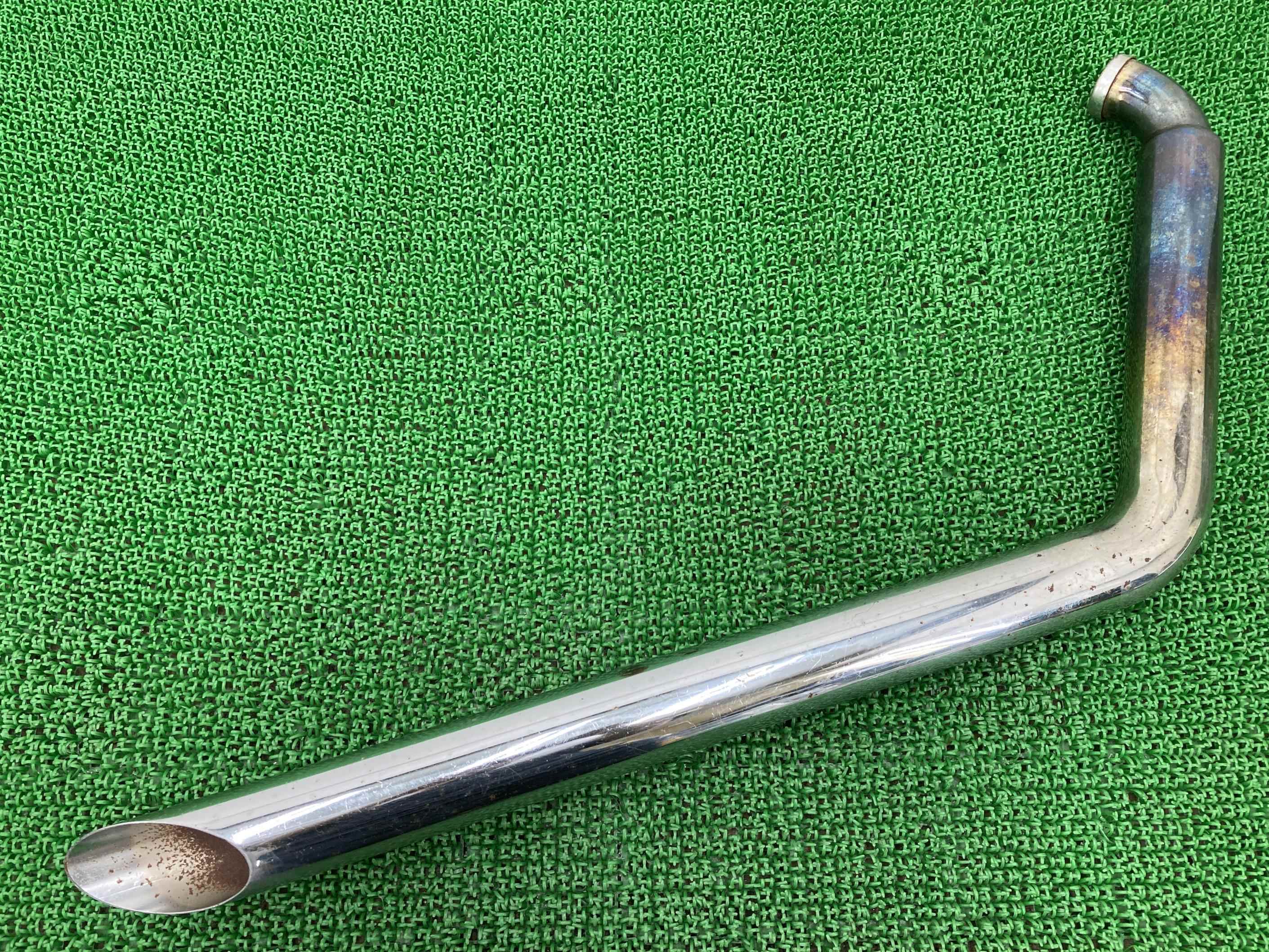 ハーレーソフテイルマフラー前バンク社外バイク部品86年-99年スチールドラッグパイプスラッシュカットカスタム素材にコケキズ無し【中古】 6 14,652円