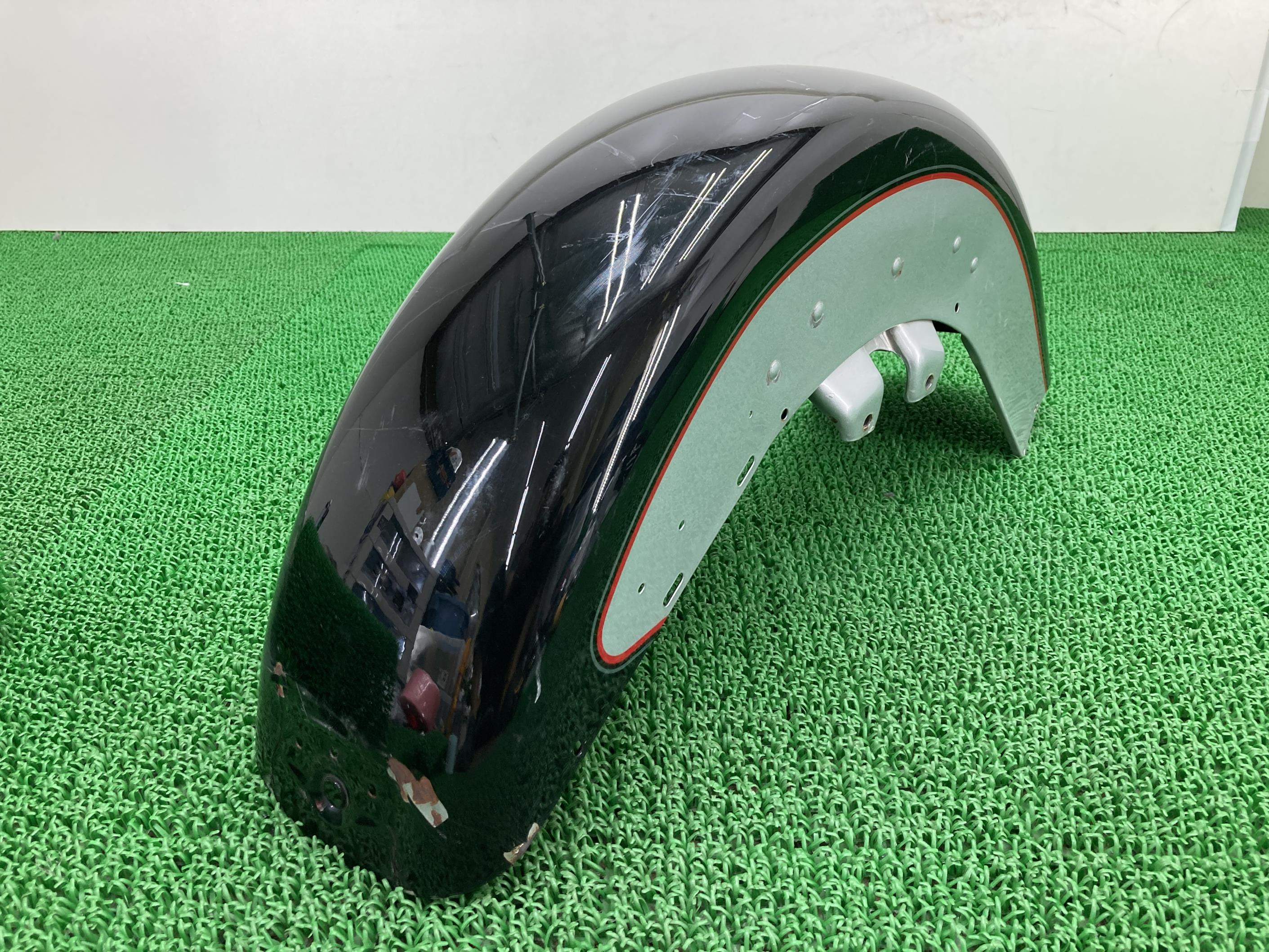 FLHTCU1580 フロントフェンダー 黒/銀 ハーレー 純正 バイク 部品 ツーリング エレクトラグライドウルトラクラシック 修復素材に コケキズ無し 車検 Genuine 【中古】 jV|ティーエスパーツ 店