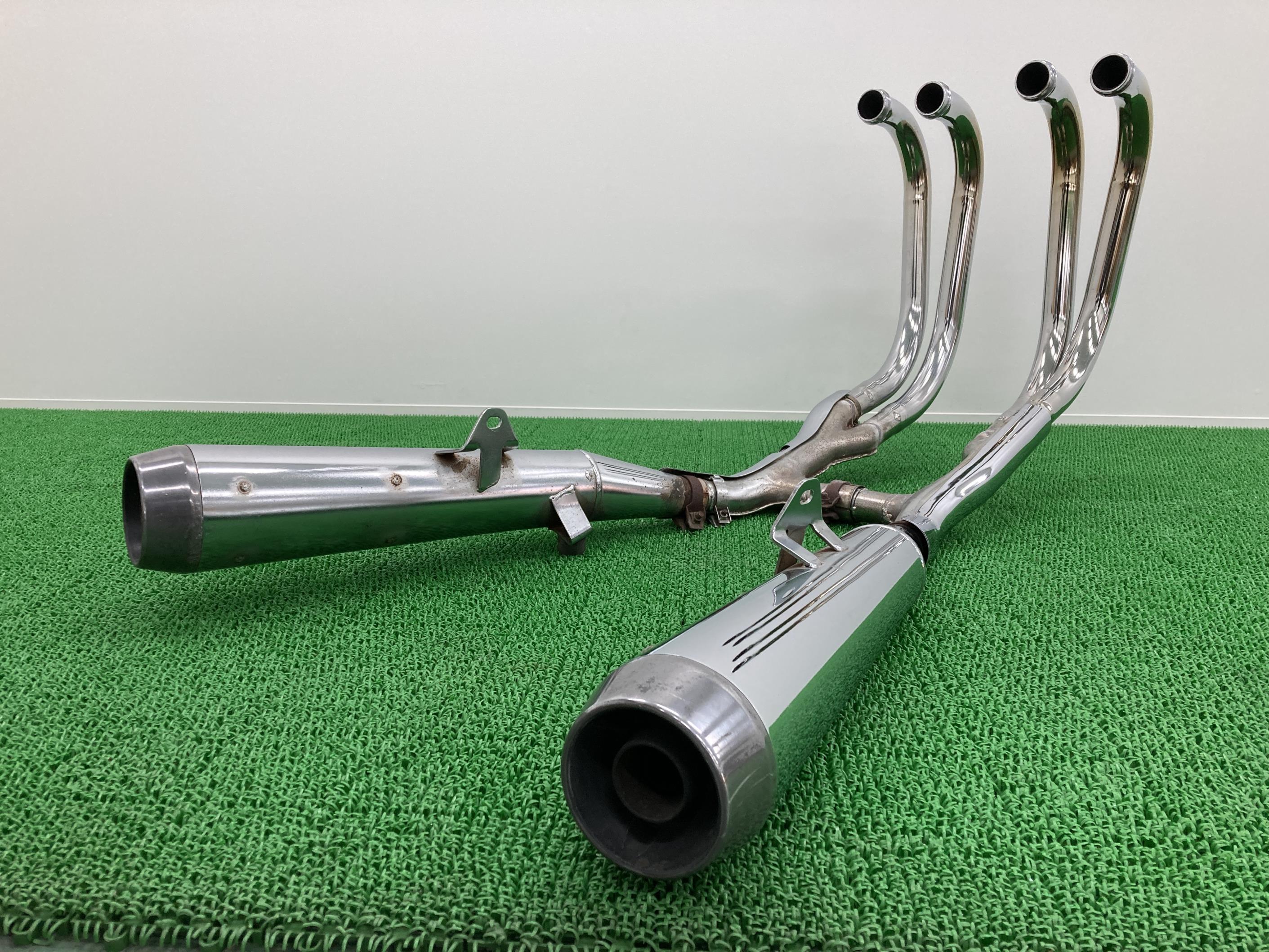 ゼファー1100 マフラー カワサキ 純正 バイク 部品 ZR1100A ZRT10A ZEPHYR1100 フルエキ コケキズ無し 車検 Genuine 【中古】 6