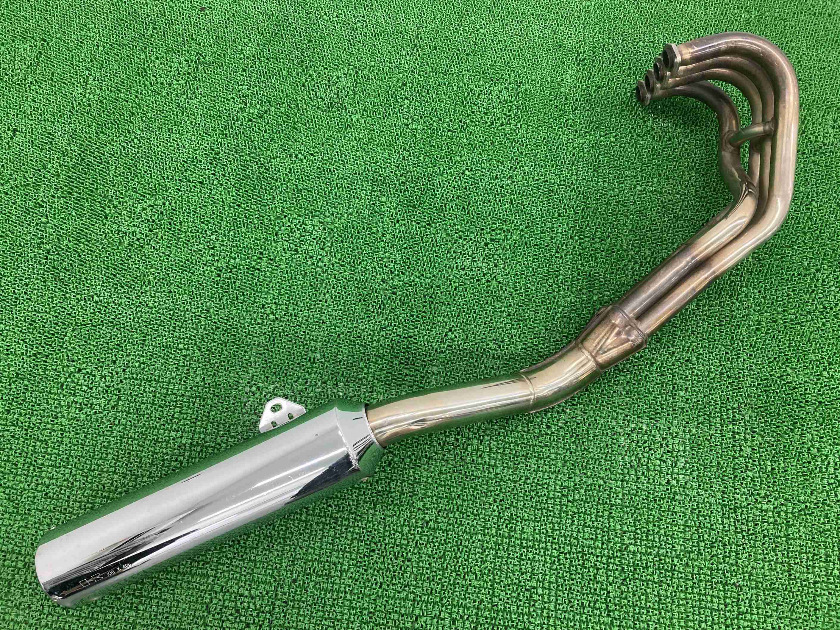 バリオス2 マフラー K406 カワサキ 純正 バイク 部品 ZR250B バリオス2 後期 ノーマルマフラー 機能的問題なし 車検 Genuine 【中古】 vL