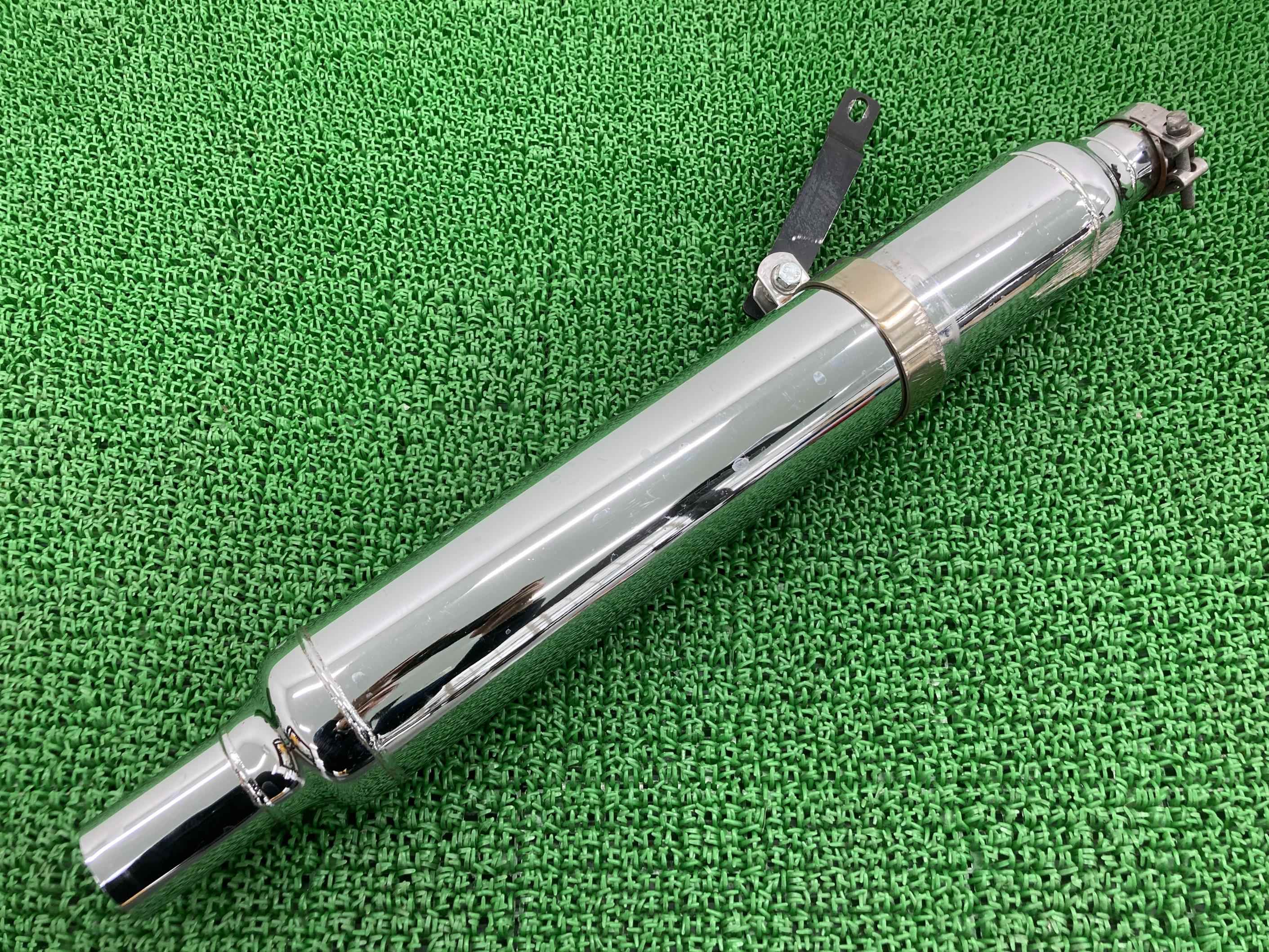 ドラッグスター1100サイレンサーマフラー社外バイク部品VP10JVP13JXVS1100ステン2in1用シガーサイレンサー機能的問題なし【中古】 43｜ティーエスパーツ　店