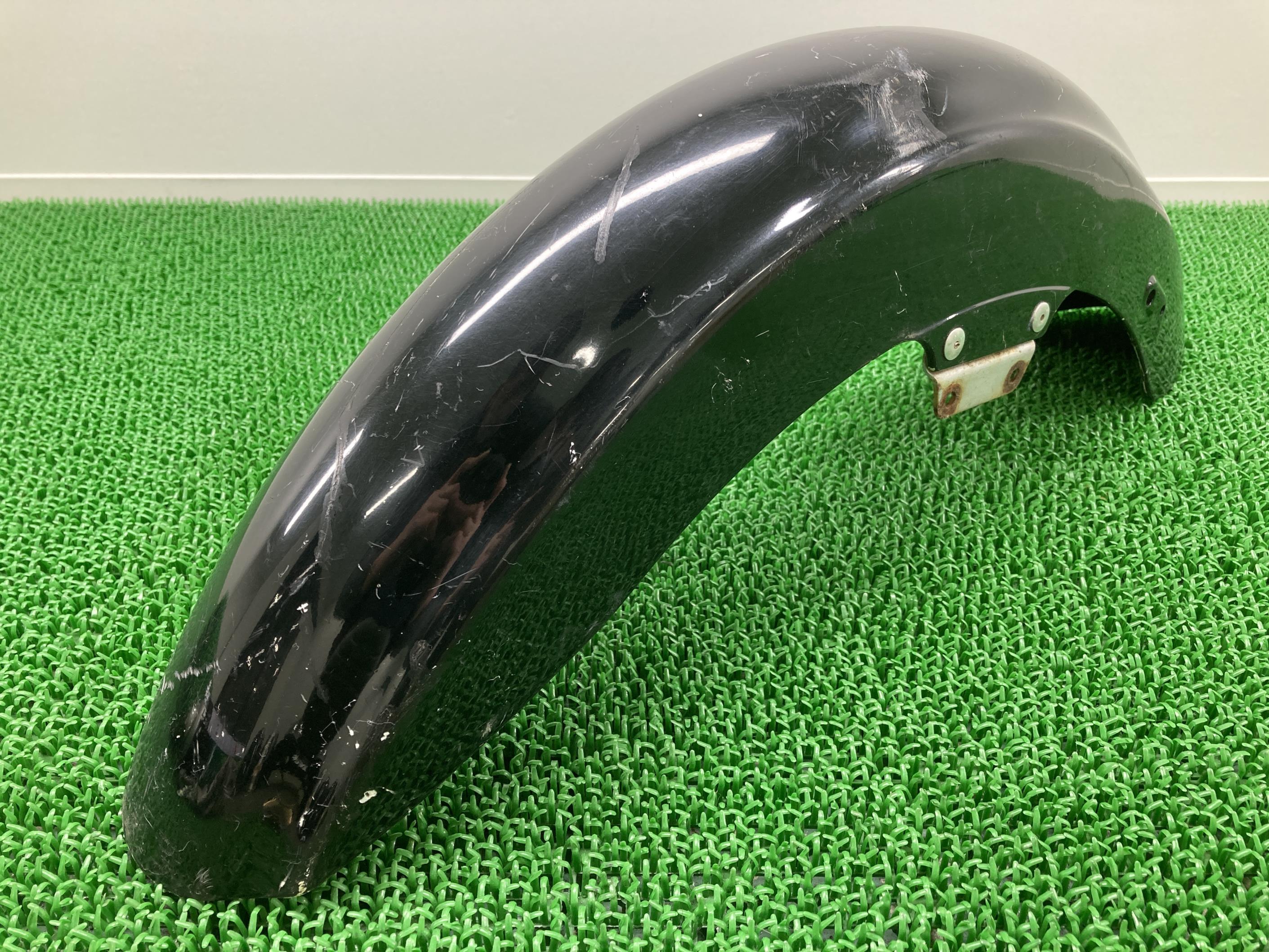 ドラッグスター250フロントフェンダー黒ヤマハ純正バイク部品VG02Jペイント素材に割れ欠け無し品薄希少品車検Genuine【中古】 6