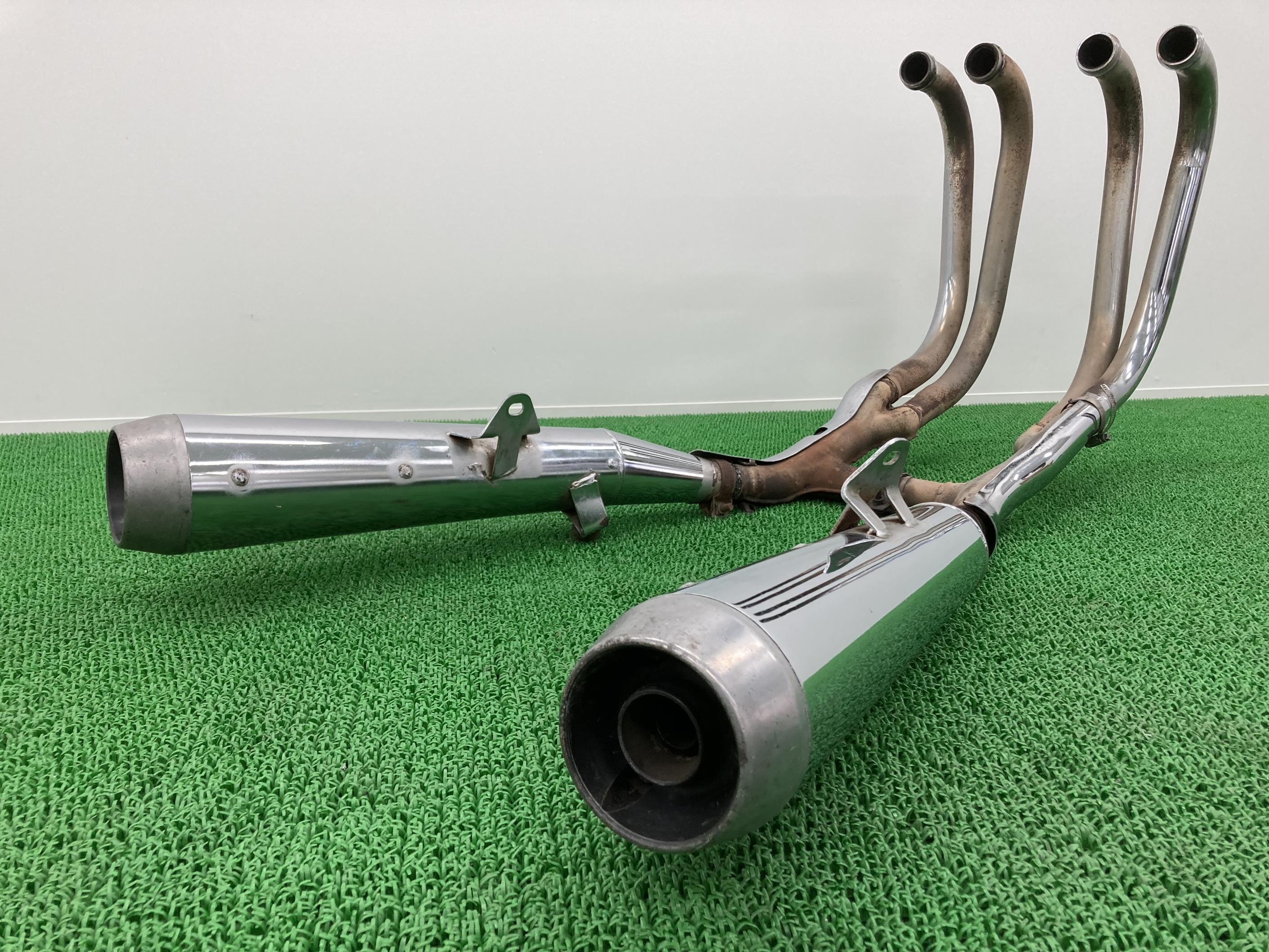ゼファー1100 マフラー カワサキ 純正 バイク 部品 ZR1100A ZRT10A ZEPHYR1100 フルエキ 機能的問題なし 車検 Genuine 【中古】 11
