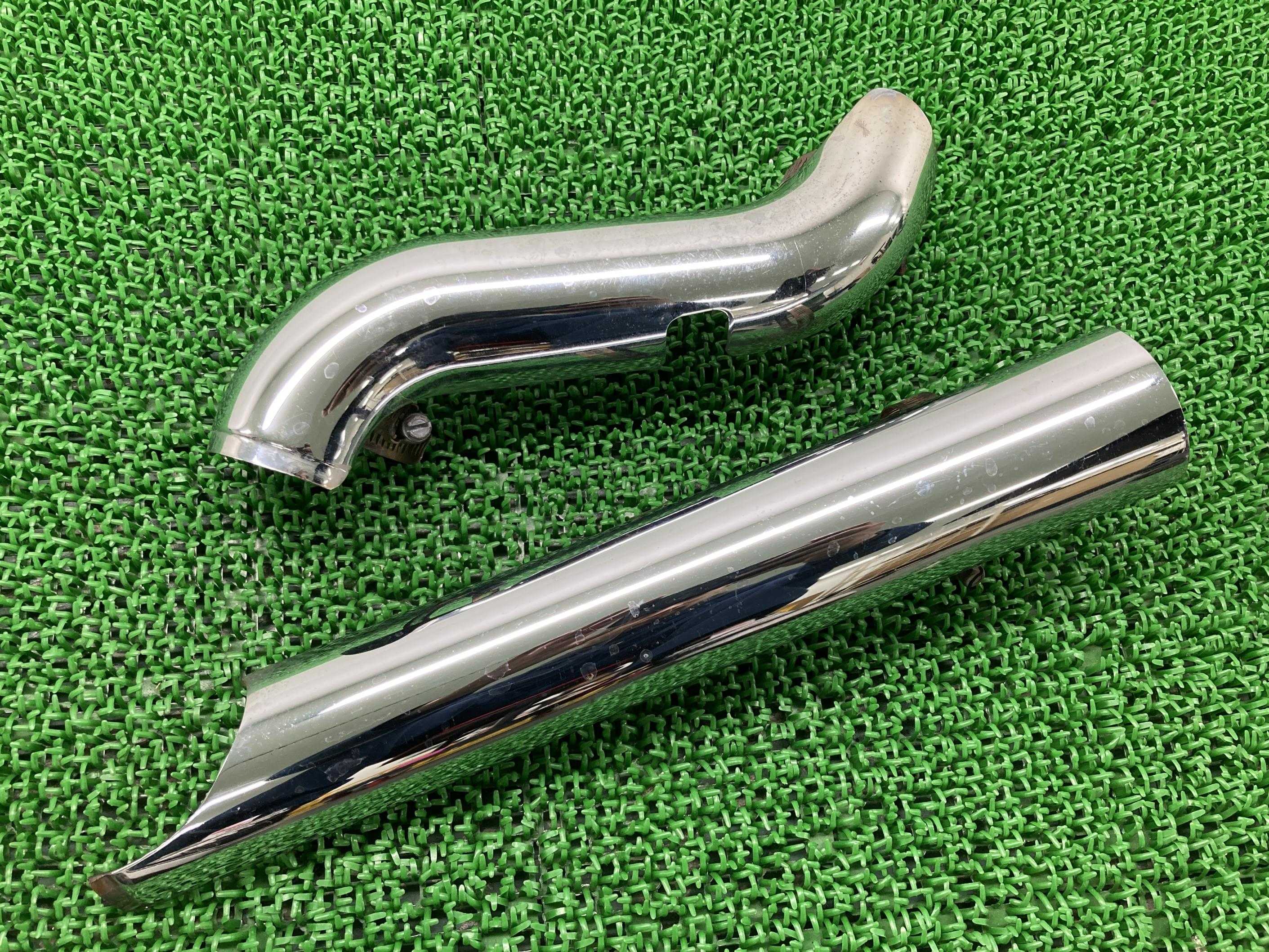 ツーリングマフラーヒートガードハーレー純正バイク部品98-08年エキパイガードヒートシールド割れ欠け無し車検Genuine【中古】 60