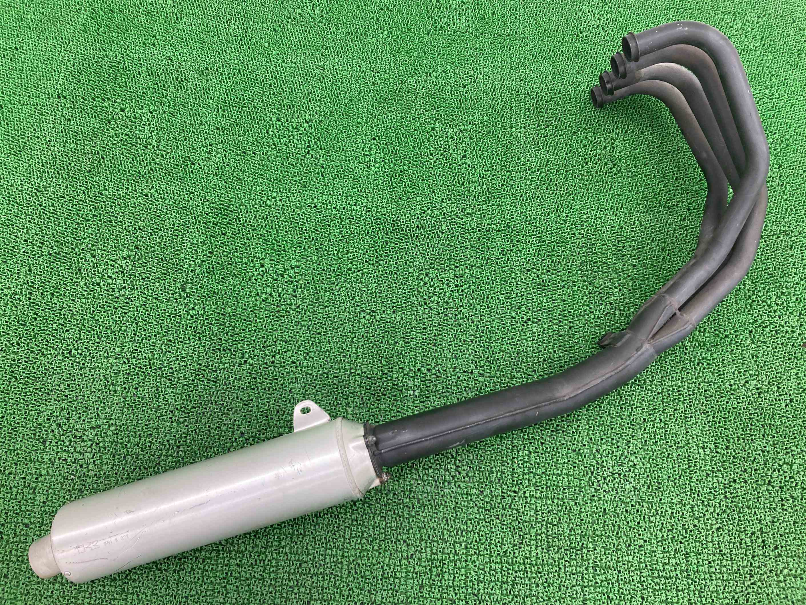 ZRX400 マフラー カワサキ 純正 バイク 部品 ZR400E 98-03年 ノーマル コケキズ無し 品薄 車検 Genuine 【中古】 90